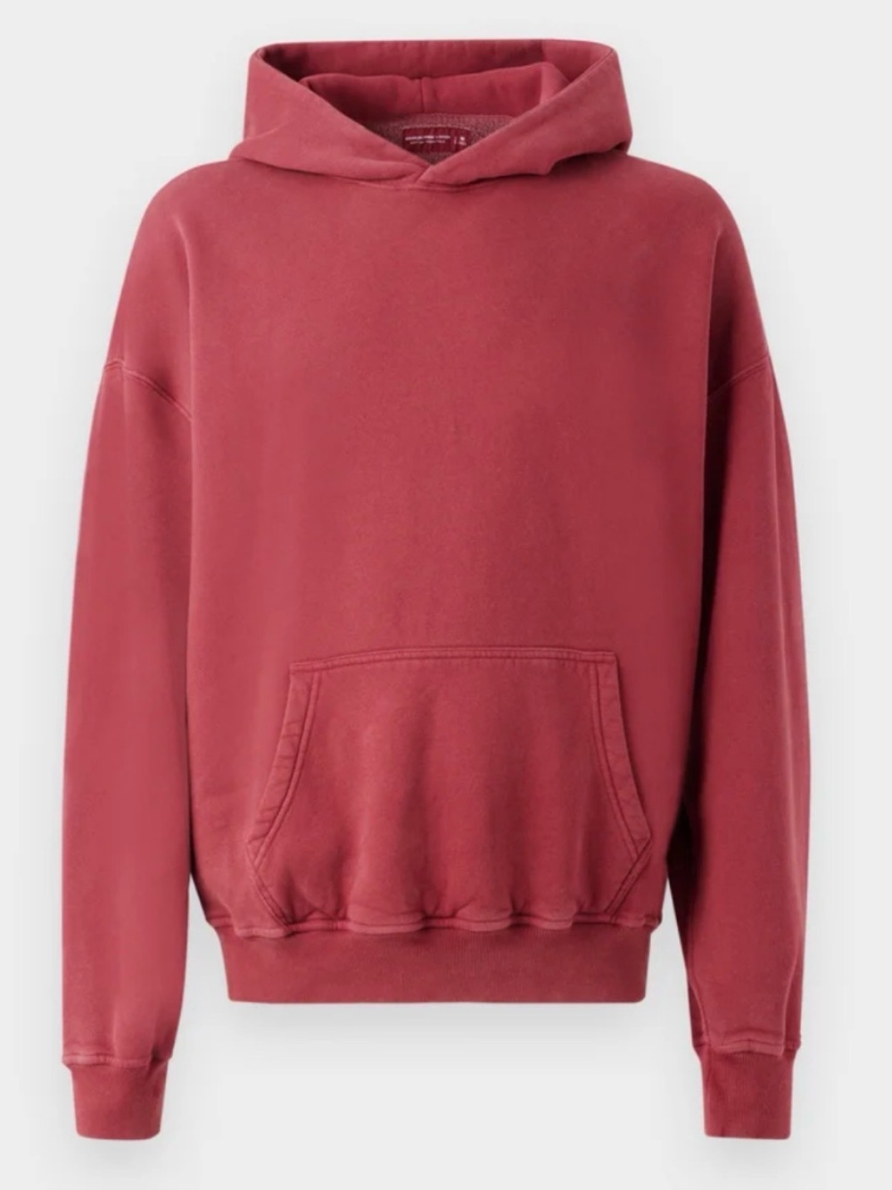 Abercrombie & Fitch Soft A&F Essential Popover Hoodie, Washed Red, Unisex